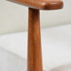 Vintage original armchair "Fox" designed by H. Lis 1970s, beige fabric, fully renovated