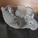 Central coupe in frosted crystal with double swan neck, Mikasa Walther
