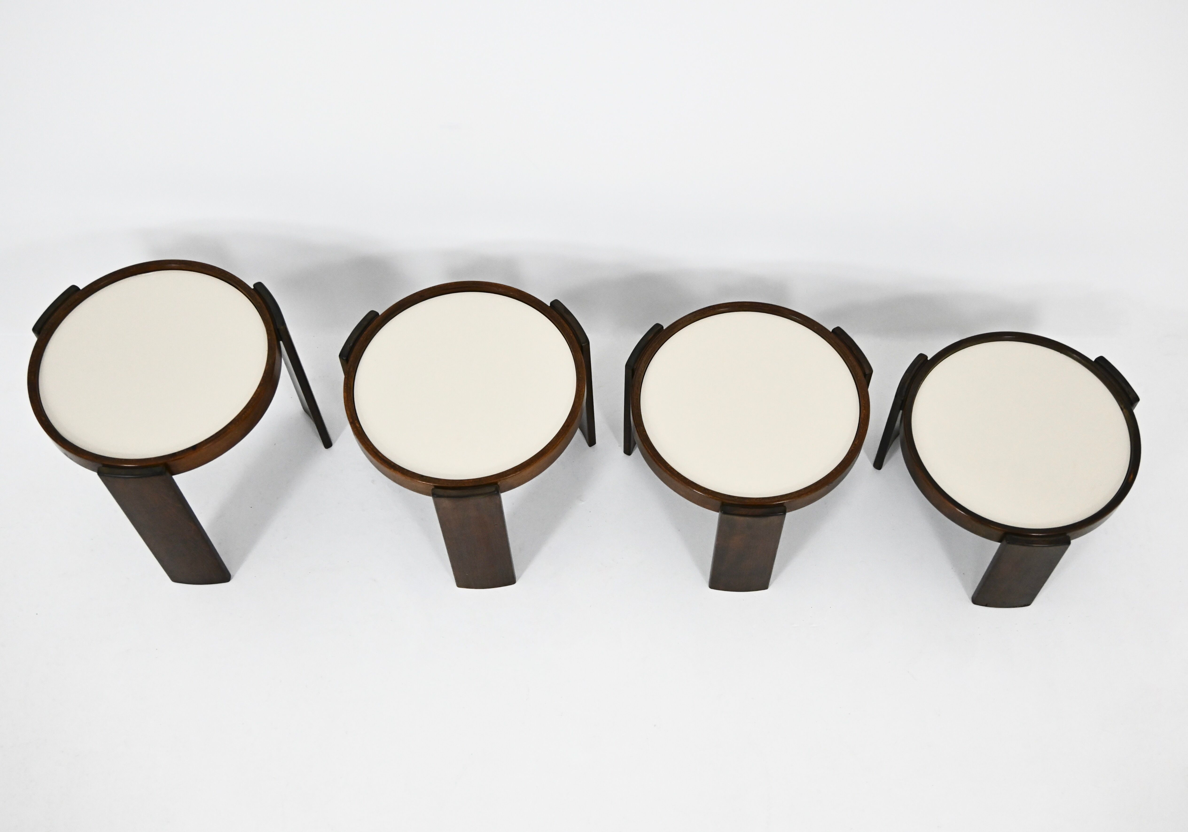 Nest tables model 780, by Gianfranco Frattini for Cassina, 1960s