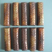 terracotta knife rests vintage table art set holders