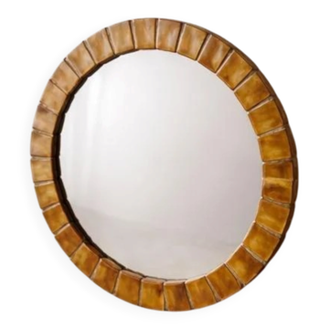 Mobach ceramic mirror Utrecht 1960s