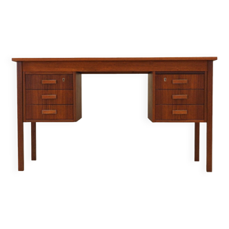 Teak desk, Danish design, 1970s, production: Denmark