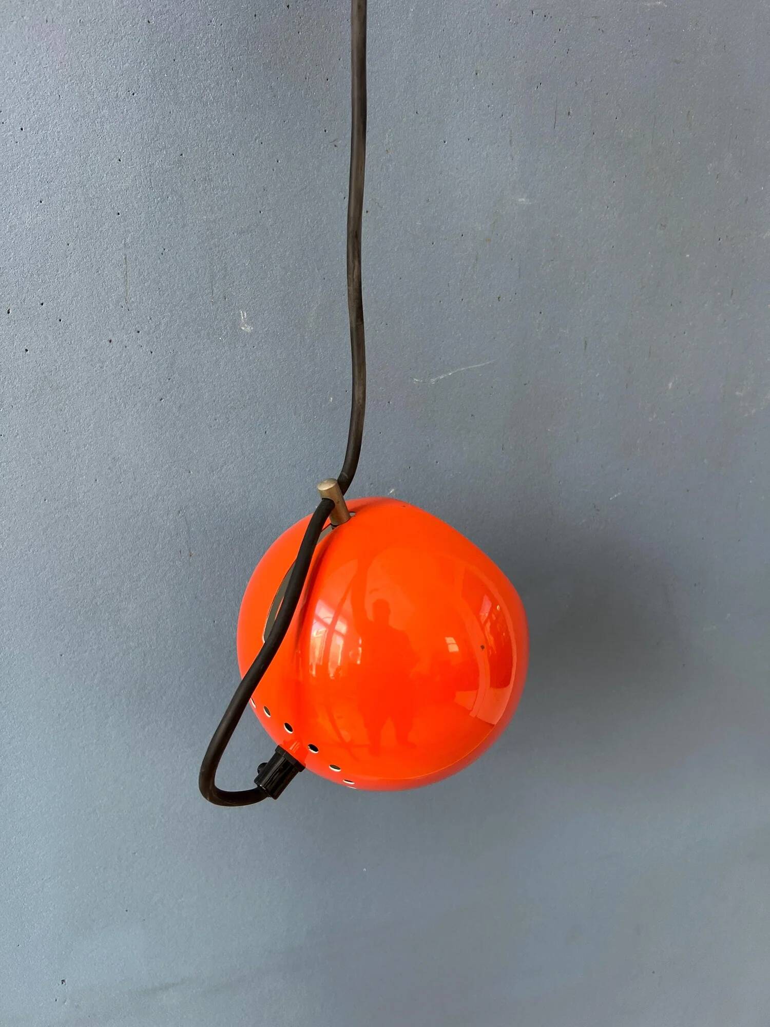 Small red adjustable Artimeta eyeball pendant lamp