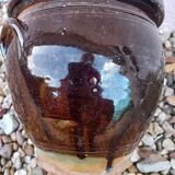 Glazed earthenware pot