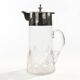 Art Deco wine jug, transparent glass, Germany, 1920s