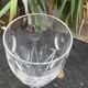 6 large old-cut crystal wine glasses, magnificent patterns