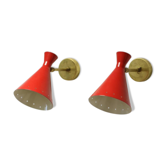 Pair Italian wall in the style of the 50's