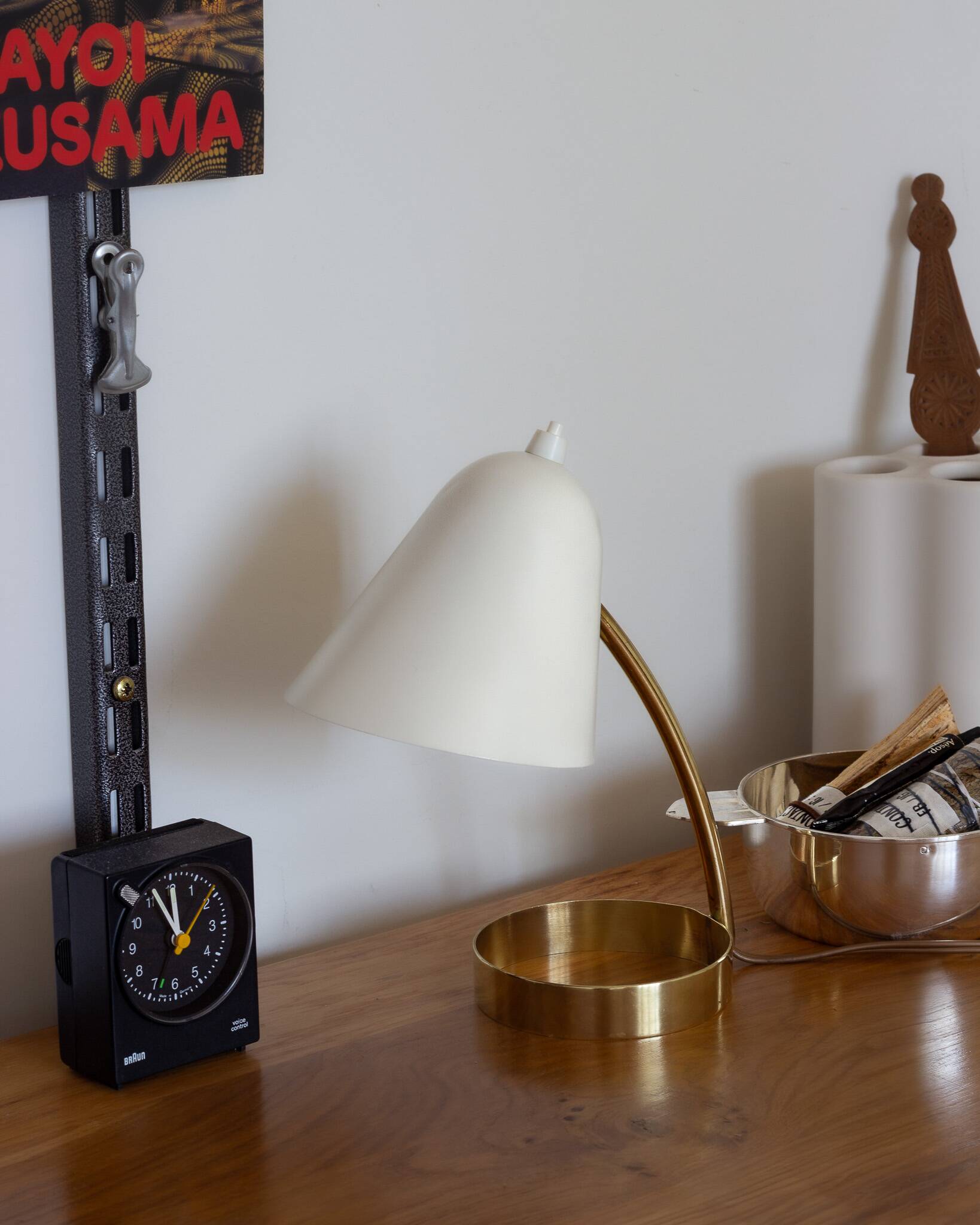 Small brass cocotte lamp – 1950s
