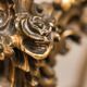 Console marble leaf gold 50