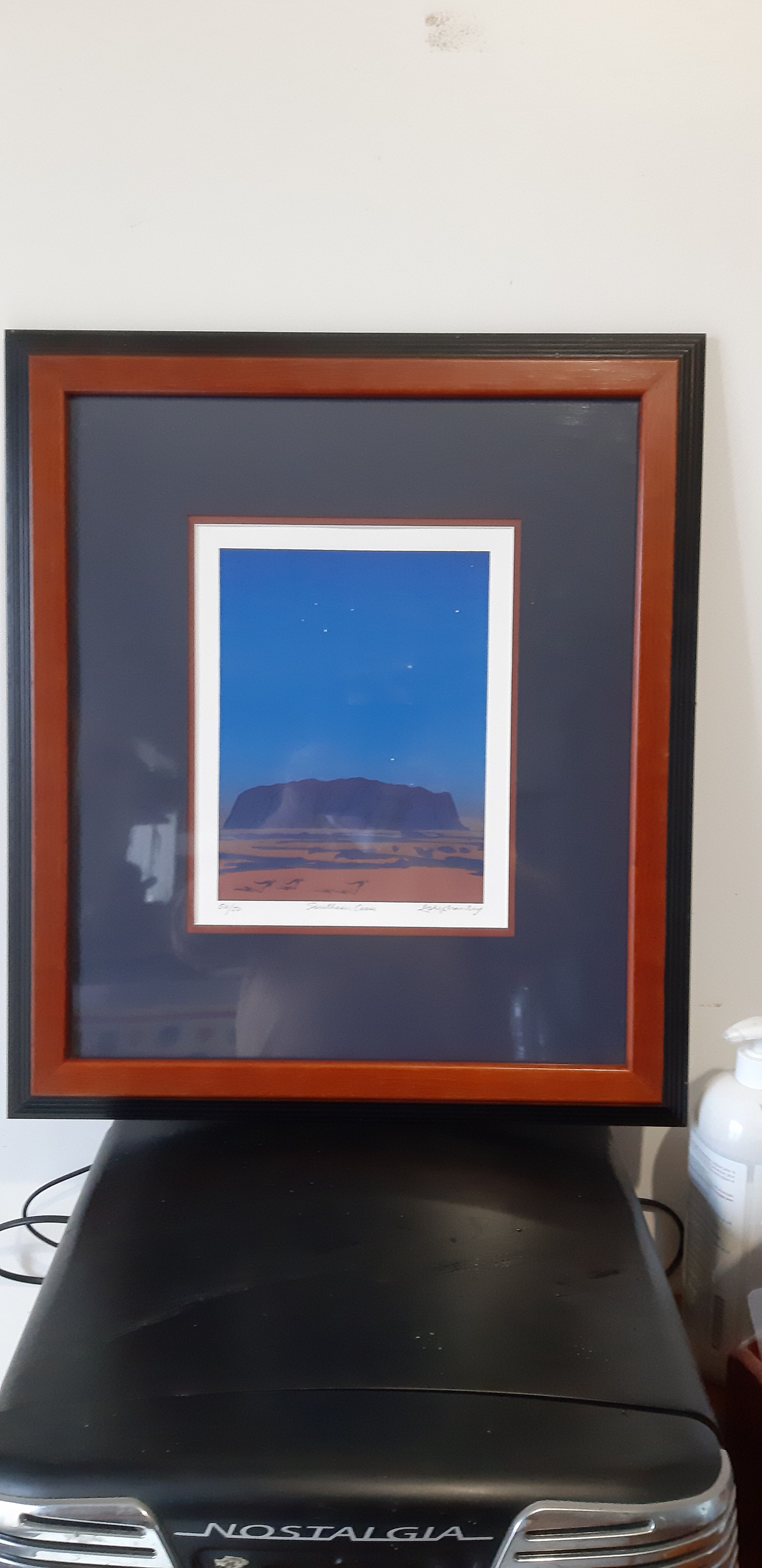 Engraving Signed by Aschley Manluy " Southern Cross "