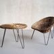 Roberto Mango, armchair and coffee table, Italy 1950