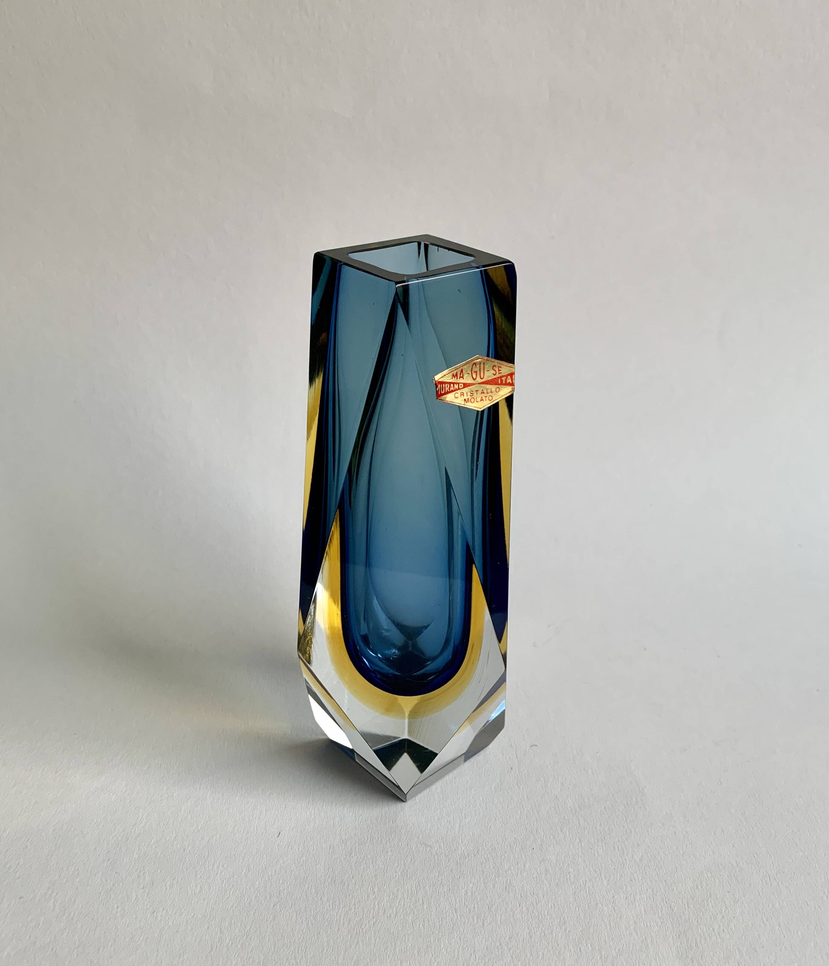 Vase by F. Poli for Murano, Italy, 1970s