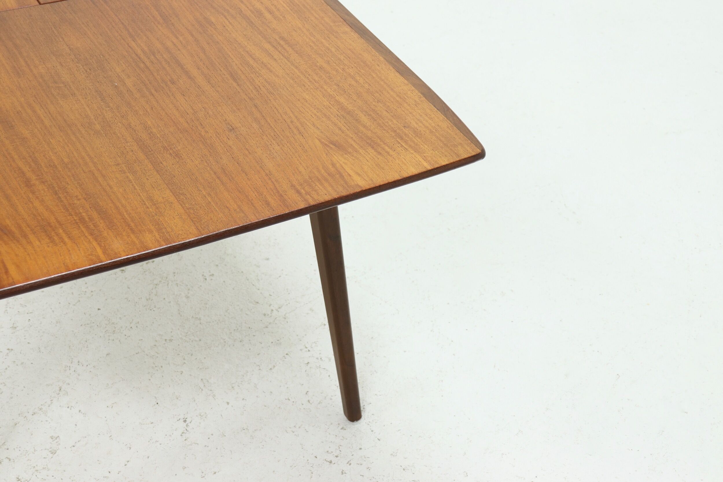 Extendable Teak Dining Table By Louis van Teeffelen for WeBe, 1950's