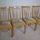 Mid-Century Design Wooden Dining Chairs, Set of 4, 1960s