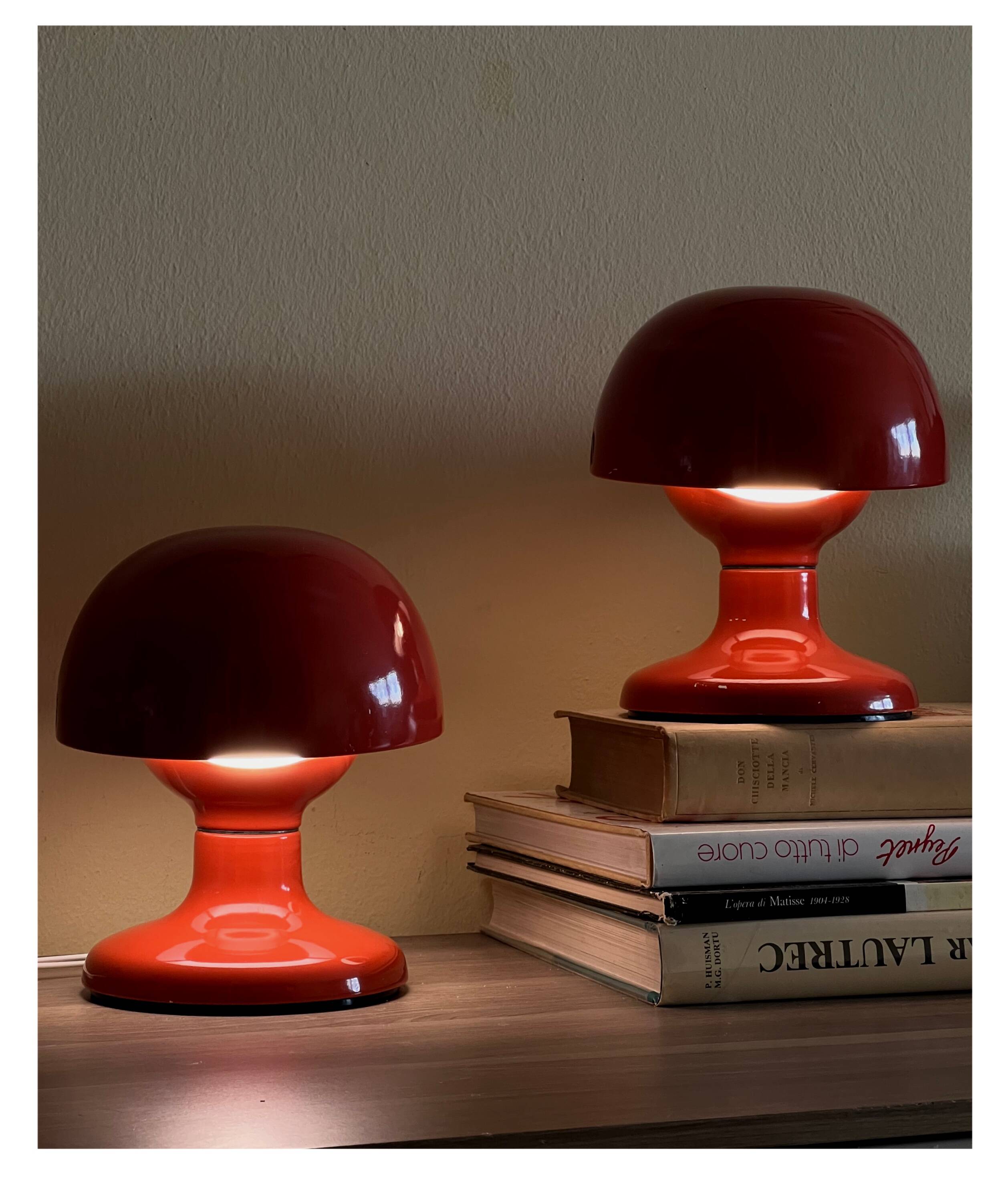 Pair of Jucker Table Lamps by Tobia Scarpa for Flos, 1960s