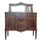 Buffet Desserte Louis XVI en placage d'acajou et marqueterie