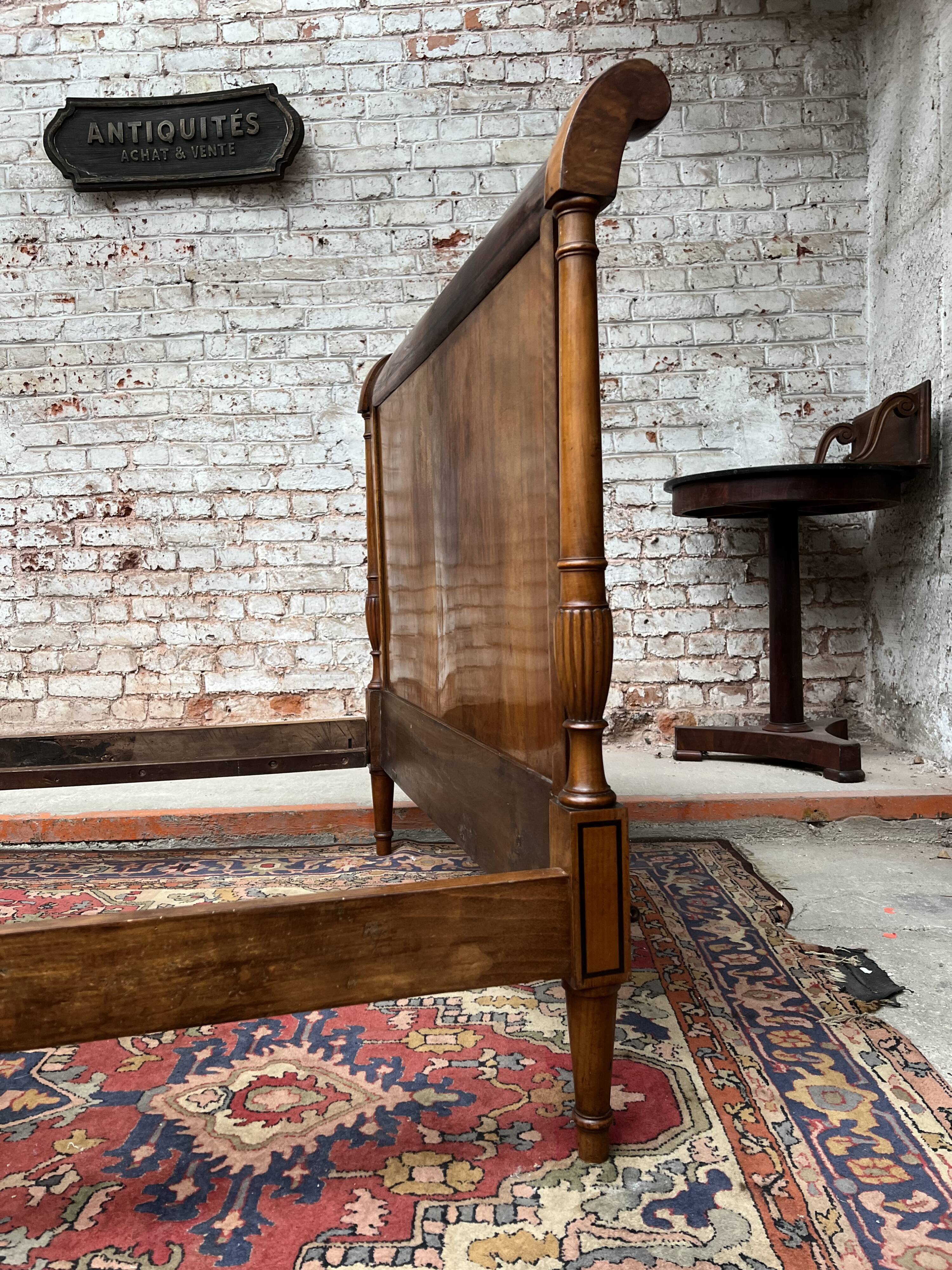 Mahogany bed from the 18th century Directoire period