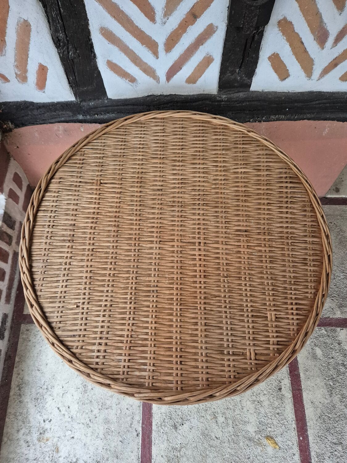 Wicker rattan coffee table
