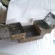 Iron sewing box, old Victoria biscuit tin, collector's item