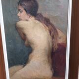 Female nude, oil on canvas