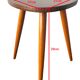 Door plant formica feet compass vintage 60 70