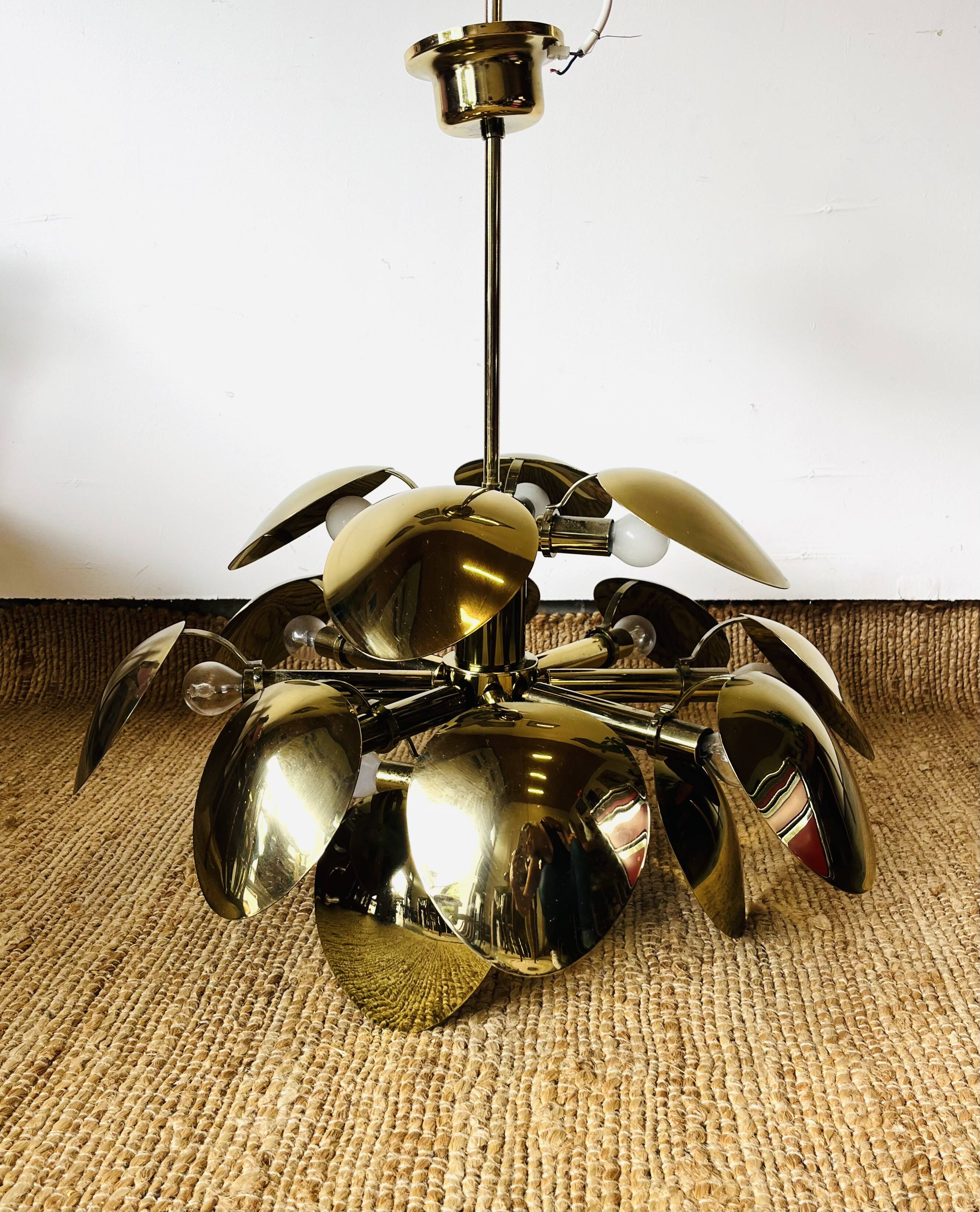 70s Gold Chandelier - 636011