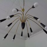 Large Italian Spider Ceiling Lamp, 1950s