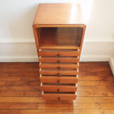 Small metier furniture chest of drawers with display case