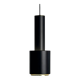 Alvar Aalto A110 Hand Grenade pendant lamp in black with brass