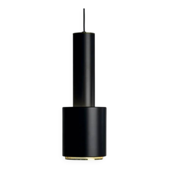 Alvar Aalto A110 Hand Grenade pendant lamp in black with brass