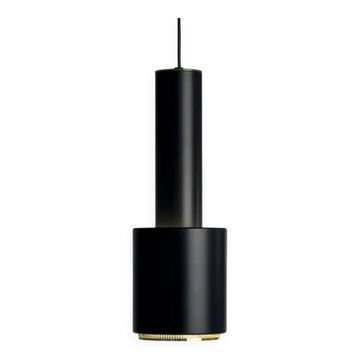 Alvar Aalto A110 Hand Grenade pendant lamp in black with brass