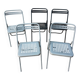 Set of five folding chairs