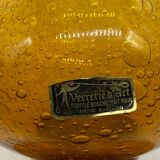 Vintage bubble glass vase / tealight holder, Avallon
