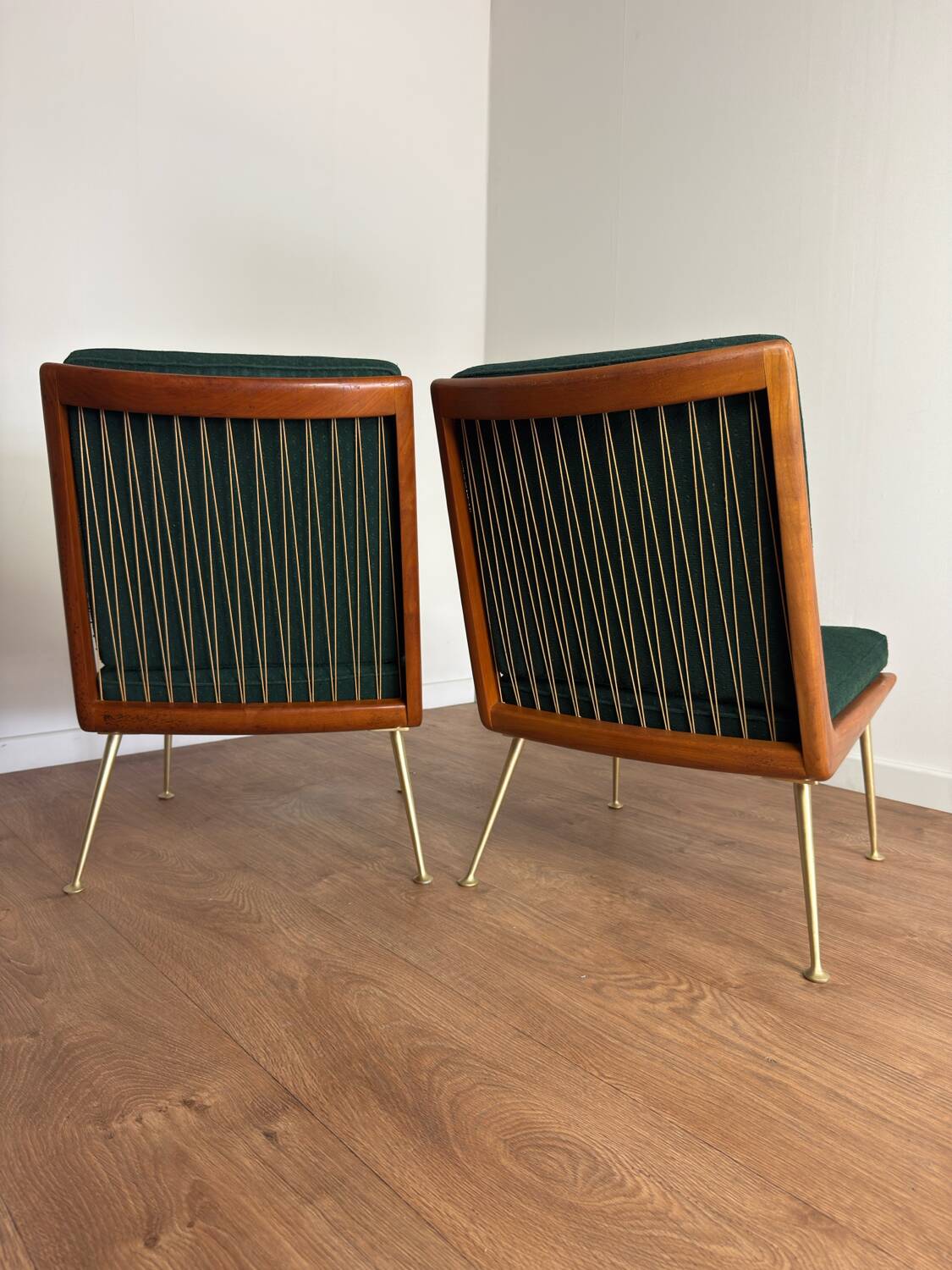 Pair of “Early Boomerang” armchairs attributed to Hans Mitzlaff & Eugen