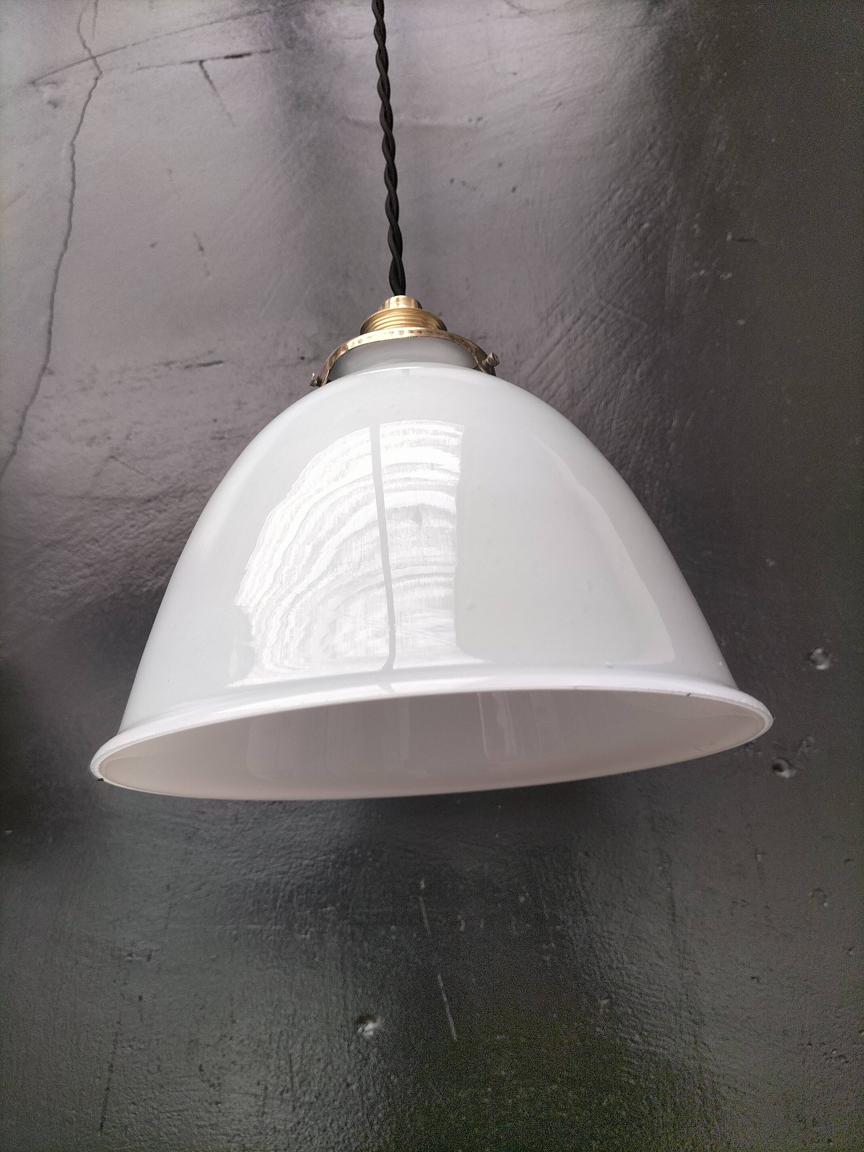 Opaline pendant lights