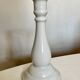Neoclassical baluster candlestick in white porcelain 1960