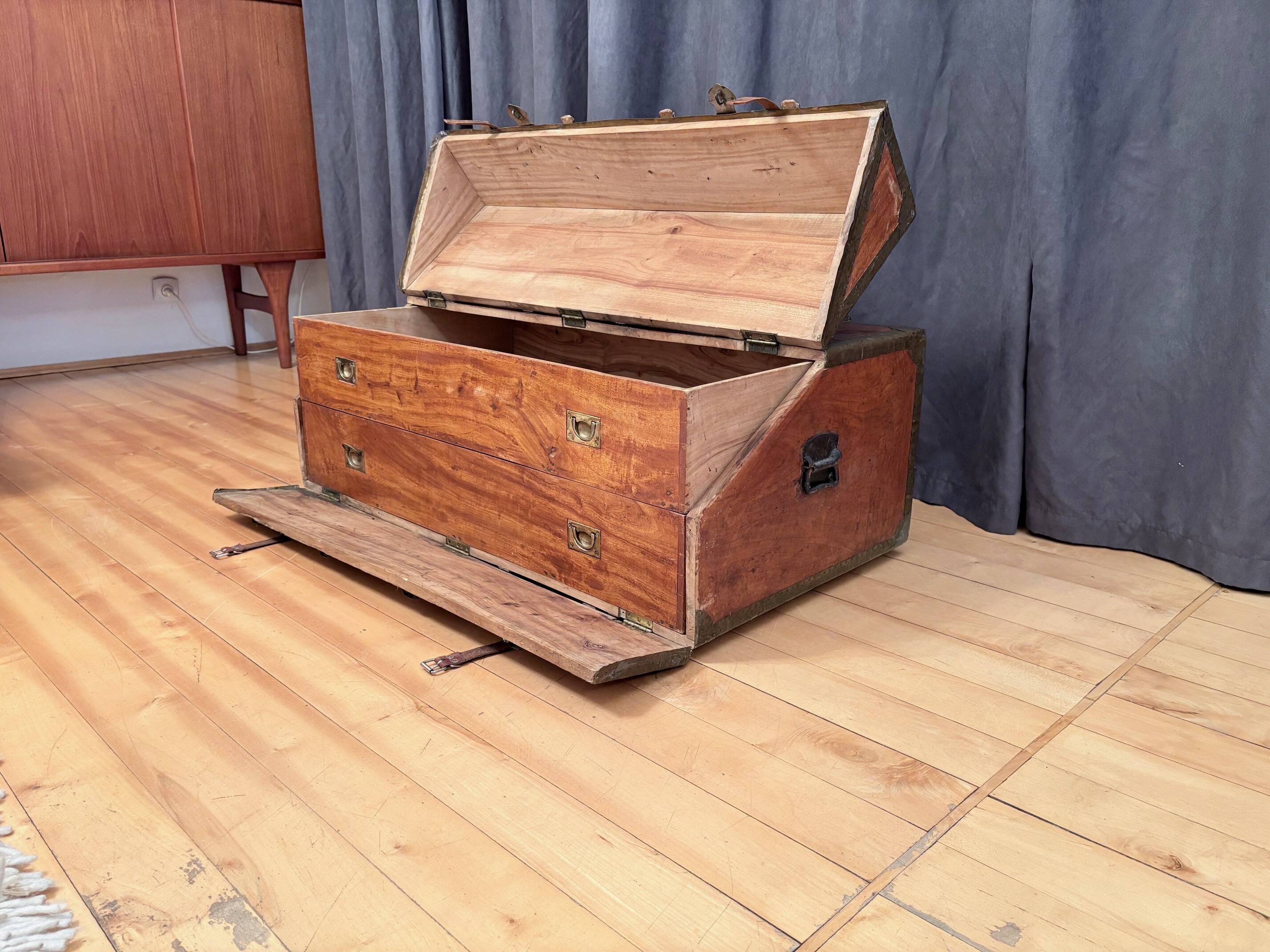 French officer's cabin trunk, mid-19th century