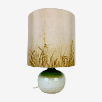 Sandstone ball lamp by Sylvie and Philippe Duriez