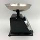 Vintage kitchen scale, black metal and stainless steel