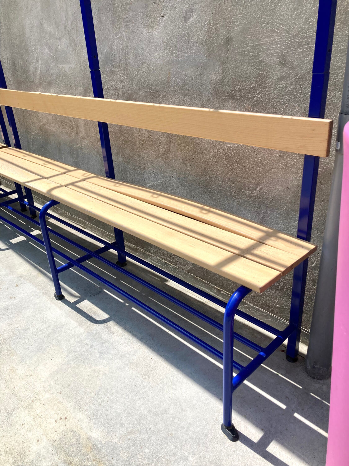 School bench locker rooms