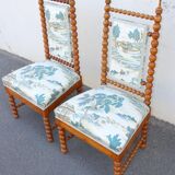 Paire de chaises Napoléon III, XIXe siècle