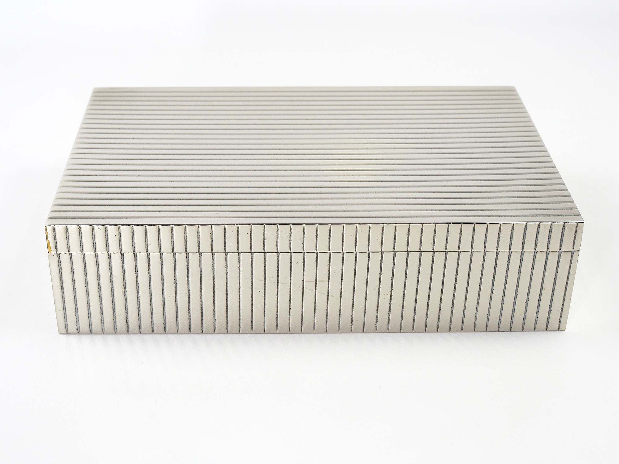 Art Deco box in Silver Metal in the Style of Sigvard Bernadotte