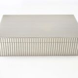 Art Deco box in Silver Metal in the Style of Sigvard Bernadotte