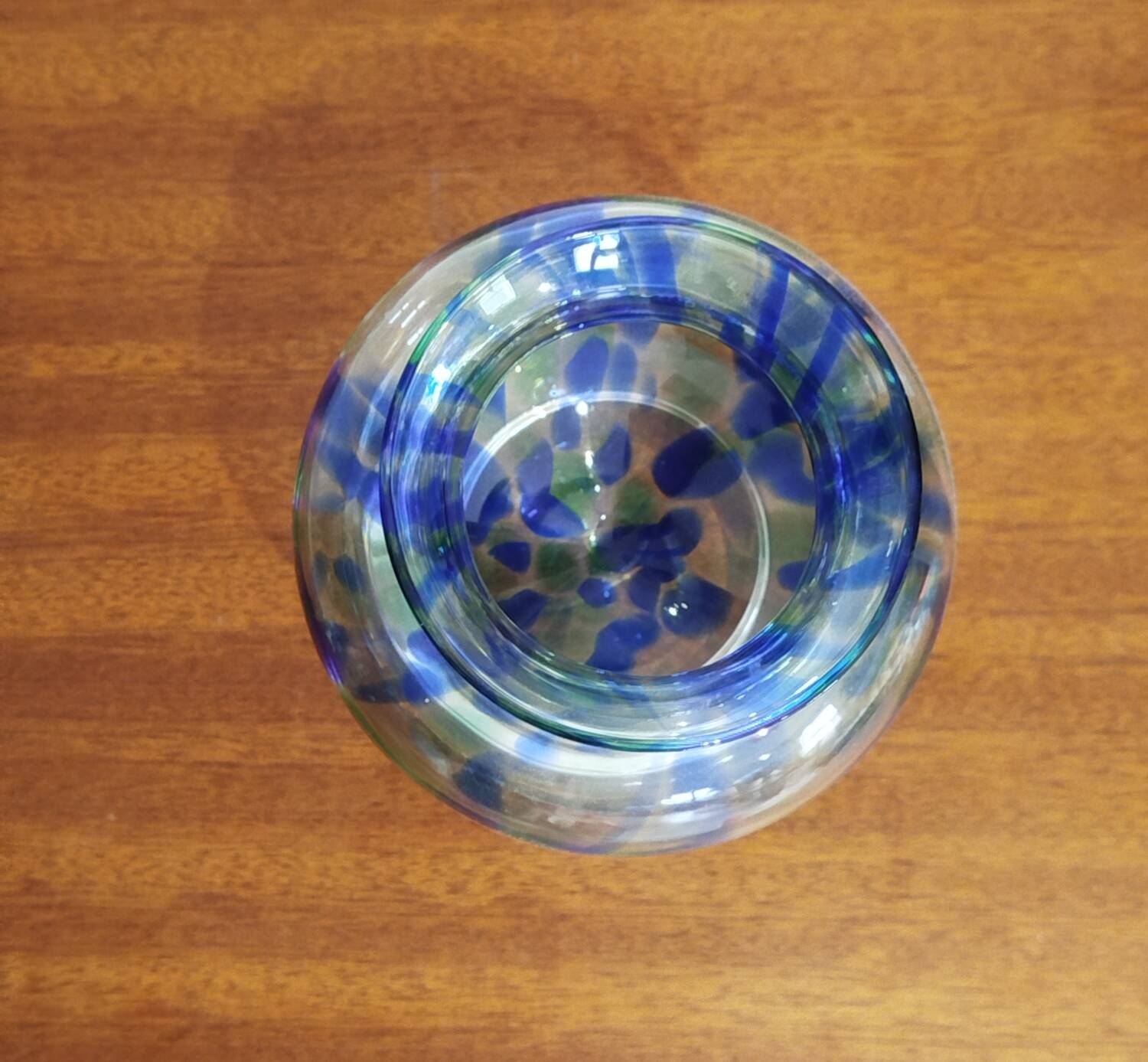 Handmade glass vase