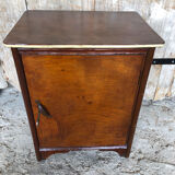 Ancien meuble bois poignée métal art déco vintage