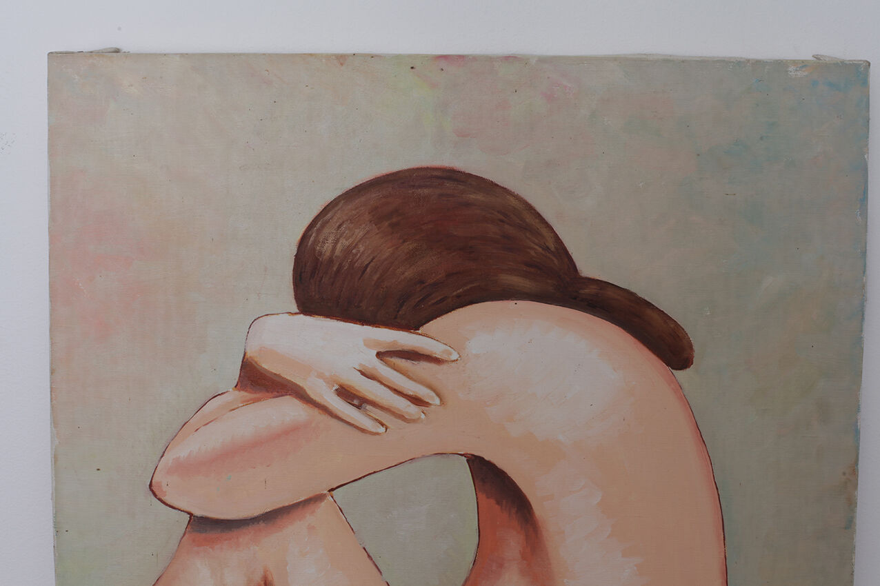 Female nude oil on canvas