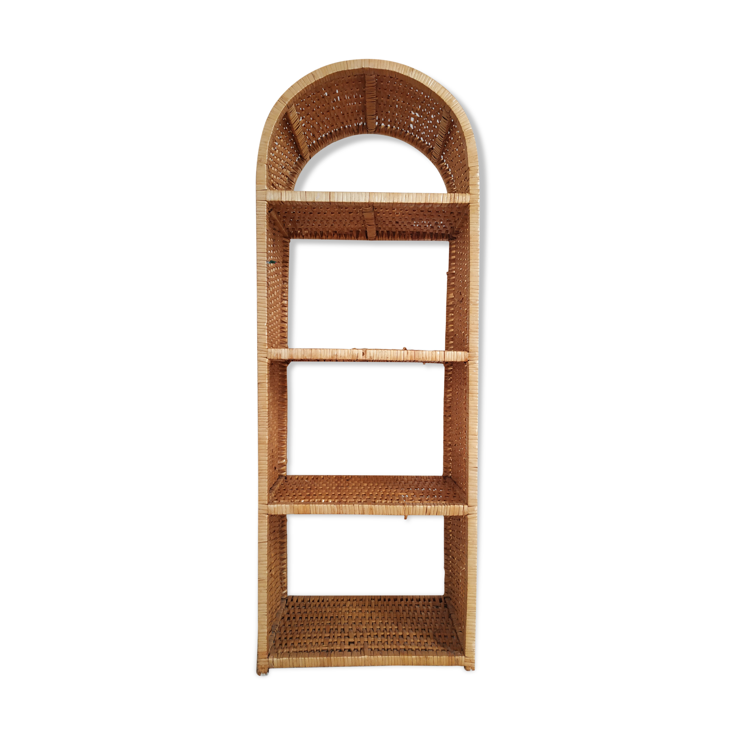 Vintage rattan shelf