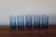 5 glasses blue decorations vintage fruits