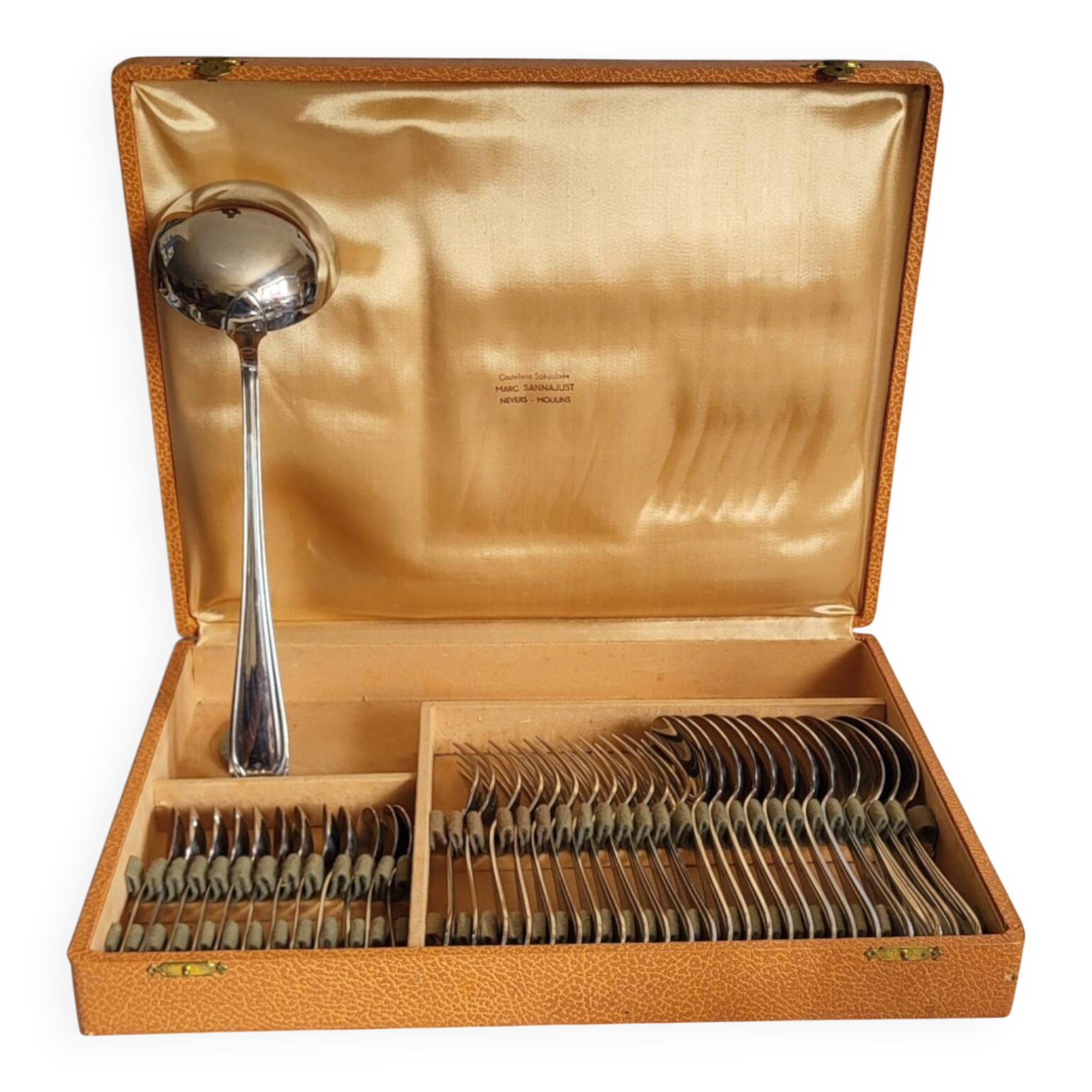 Ménagère Art déco en inox 37 pièces