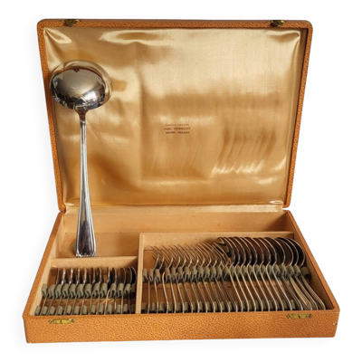 Ménagère Art déco en inox 37 pièces